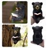 Креативная садовая статуэтка Медведь, читающий книгу, Ремесленное изделие из смолы, Украшение для дома, внутреннего двора, сада, Декорация для улицы