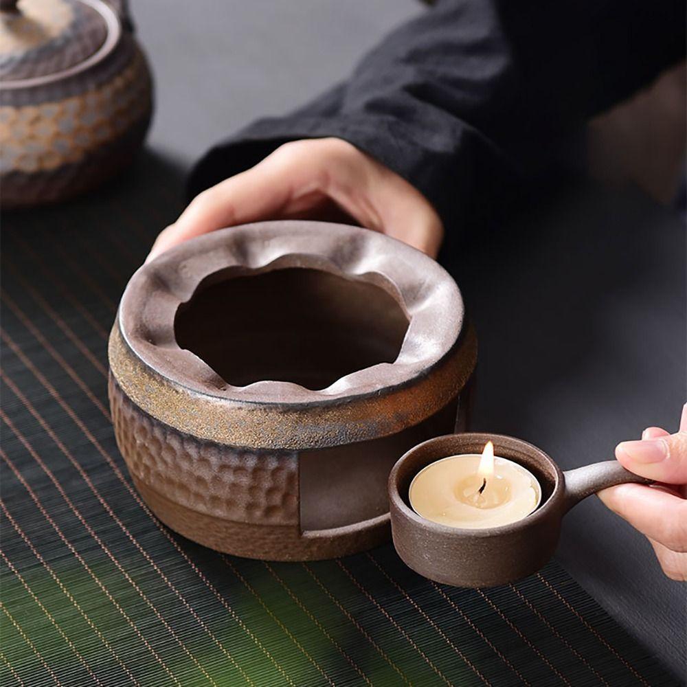 Керамическая чайная плита, керамическое основание для подогрева чая, креативный подогреватель чайника