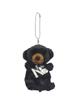Take Off Asiatic Black Bear Plush Toy Strap Initial Charm Prank Series [N] Angel's