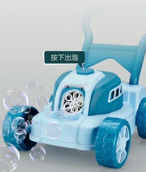 Deluxe Hand Pushed Bubble Machine Mini Cart No Leakage Children'S Fully Automatic Bubble Blowing Toys