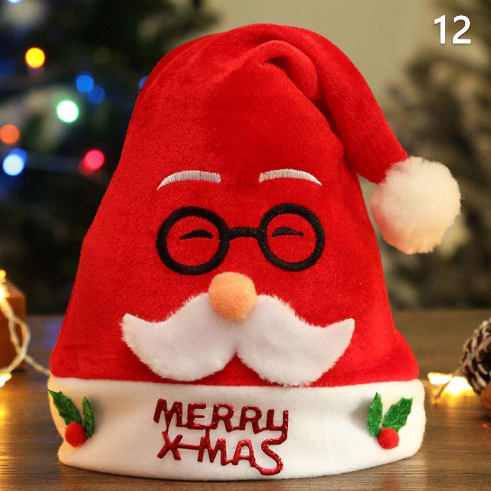 Christmas Gift Lovely Classic Santa Claus Cap Christmas Hat Festival Supplies Plush