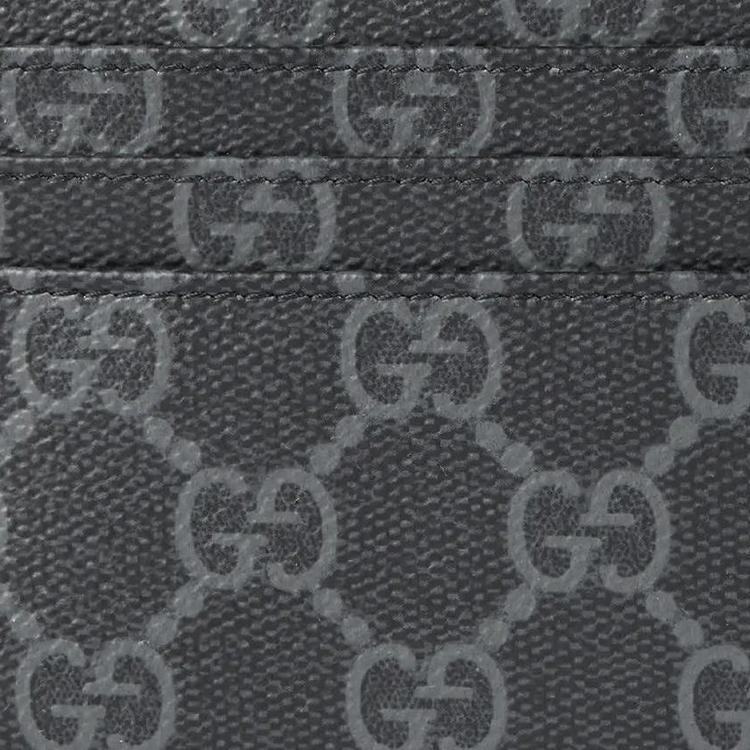 Gucci Кошелек-кардхолдер из канвы с монограммой GG Черный Для унисекс Ежедневного использования