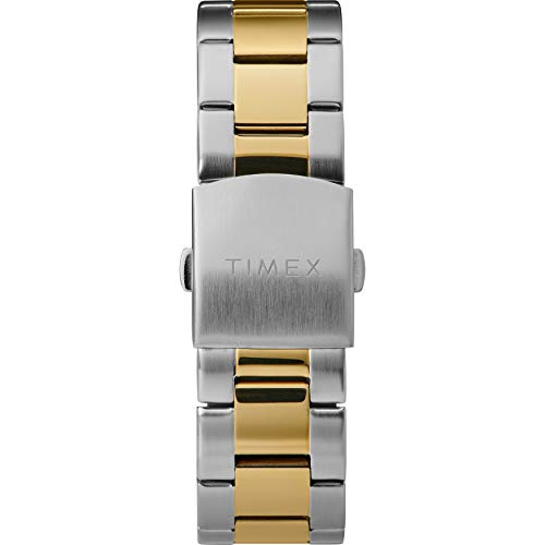 Мужские многофункциональные стальные часы Timex Dress 45 мм двухцветные/синие.