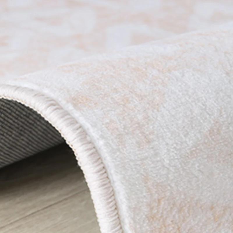 Cream Style Carpets for Living Room Irregular Shape Bedroom Decor Plush Carpet Fluffy Soft Washable Floor Mat Home Lounge Rug