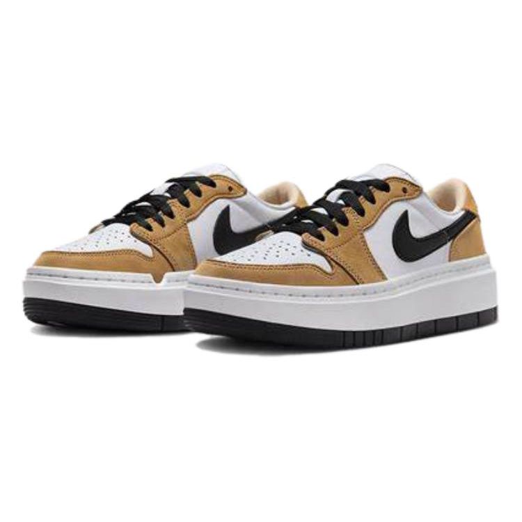 Женские кроссовки Air Jordan 1 Elevate Low Rookie of the Year Коричневые Golden-Harvest Black DH7004-701