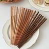 Юаньцзинь Бамбуковые и Деревянные Палочки для Еды из Красного Сандала, Палисандра, Красного Дерева Крыла Курицы: Прочное дерево «черепаховый панцирь», устойчивое к высоким температурам