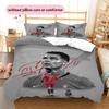 Постельное белье с узором CR7 Домашний декор Подарок на день рождения (1 пододеяльник + 2 наволочки, без наполнителя),товары для фанатов.