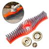 Cleaning Brush For Lawn Mowers With 3 Fixing Accessories Wire Scrubber For Deck Tile Grout Floor Maintenance