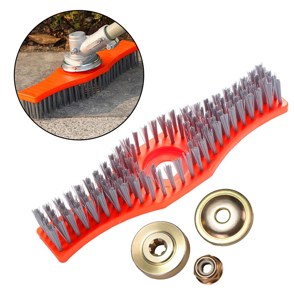 Cleaning Brush For Lawn Mowers With 3 Fixing Accessories Wire Scrubber For Deck Tile Grout Floor Maintenance