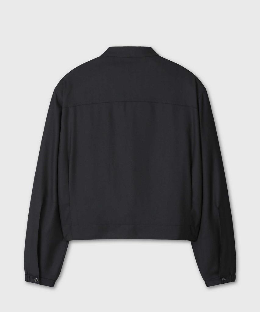 Vern Structured Herringbone Driver Jacket (Black)