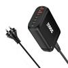 200W GaN Multi-Port PD Fast Charger with 2A4C Ports for Phones & Laptops