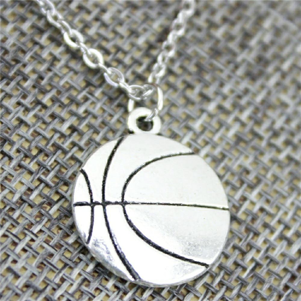 Цепочка с подвеской в виде баскетбольного мяча