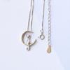 BELLA BOX Trendy Silver Plated Moon Cat Women Necklace Romantic Anniversary Girl Gift Delicate Female Pendant Necklace Jewelry