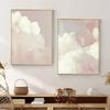 Скандинавские Синие Розовые Облака Небо Настенное Искусство Плакат Принт Пейзаж Холст Картины Украшения Домашнего Декора Минимализм Настенная Картина