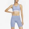 Nike High-Waist Tight Cycling Shorts Women Bottoms Slate-Gray Blue DQ5995-493