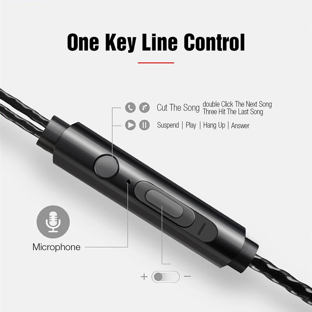 Модные металлические наушники, звуковая камера, линия тела, проводная музыка, стереонаушники с тяжелыми басами, наушники-вкладыши