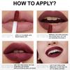 HANDAIYAN Matte Waterproof Lip Gloss Sexy Lipgloss Liquid Lipstick Nude Pink Purple Makeup Long Lasting Tinted Lip Glaze