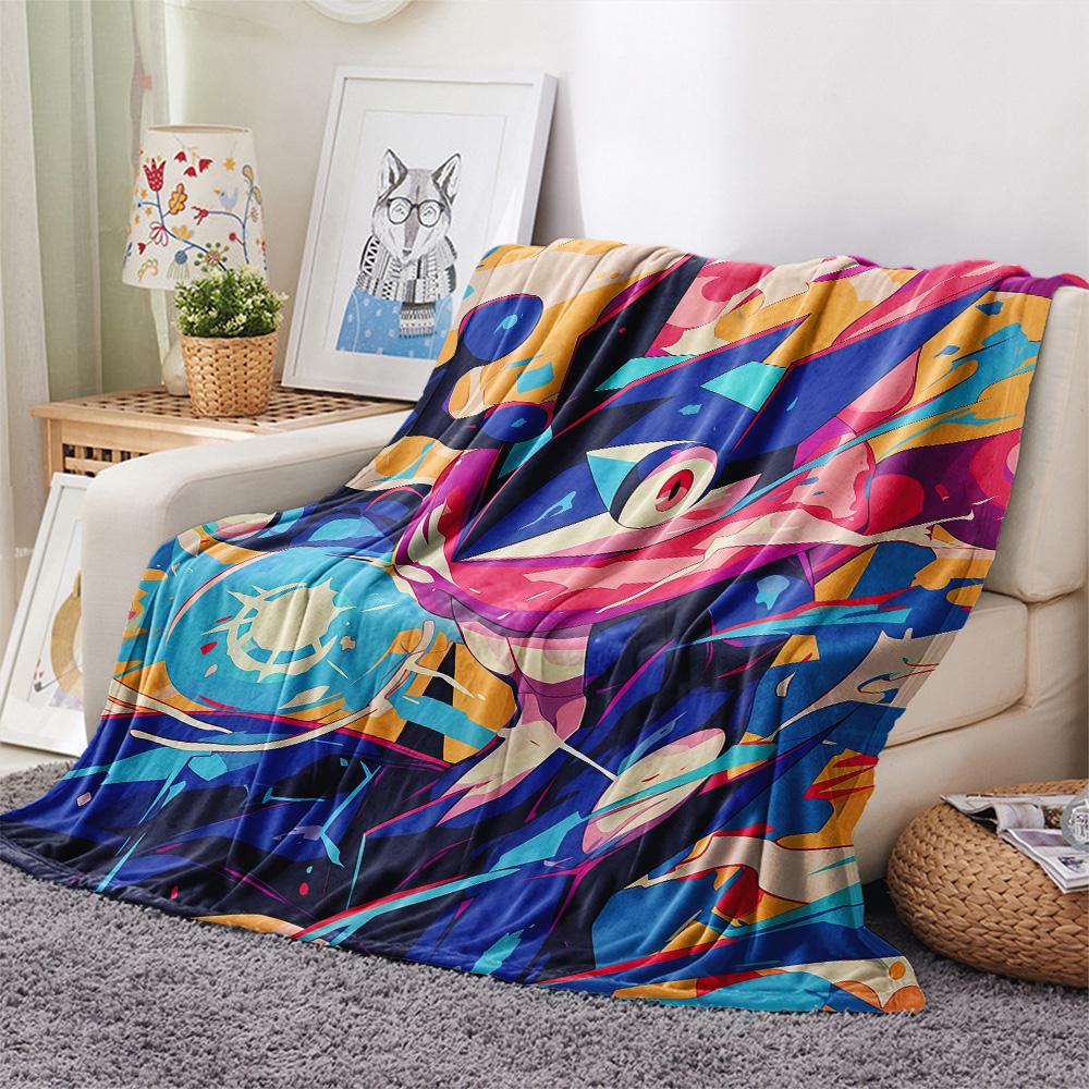 Lucario2 Flannel Blanket, High quality Comfortable for All Seasons, Home Decor, Warmth and Comfort