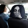 2Pcs Comfortable Halloween Car Headrest Cover Automotive Seat Headrest Cover  All Seasons Use