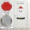 Christmas Decorations Felt Cloth Cartoon Door Stickers Shop Window Decorative Ornament Decor Xmas Elk Door Decals