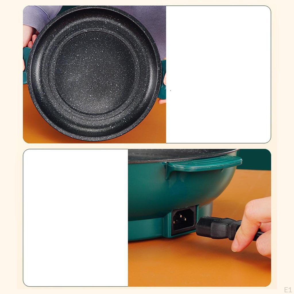 Electric Grill Griddle 110V Barbecue Nonstick Adjustable Temperature Frying Indoor Party