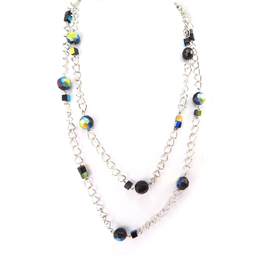 Les Trésors De Lily [K3223] — Черное дизайнерское колье «Sissi».