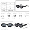  New Oval Women Fashion Sunglasses Shades UV400 Retro Punk Rivets Men Sun Glasses