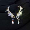 Новые модные серебряные серьги с крыльями ангела для женщин 2021, корейские роскошные серьги-манжеты для девочек, винтажные ювелирные аксессуары, подарок