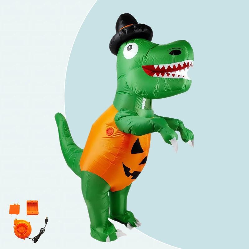Halloween Pumpkin Inflatable Costume Cartoon Character Performance Prop Party Atmosphere Outfit for Adults Kids