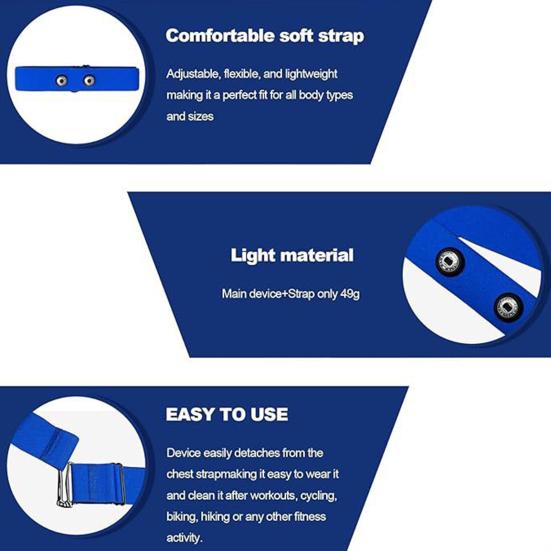 Сменный ремешок датчика сердечного ритма, регулируемый нейлоновый нагрудный ремень, нагрудный ремень фитнес-трекера для занятий на открытом воздухе