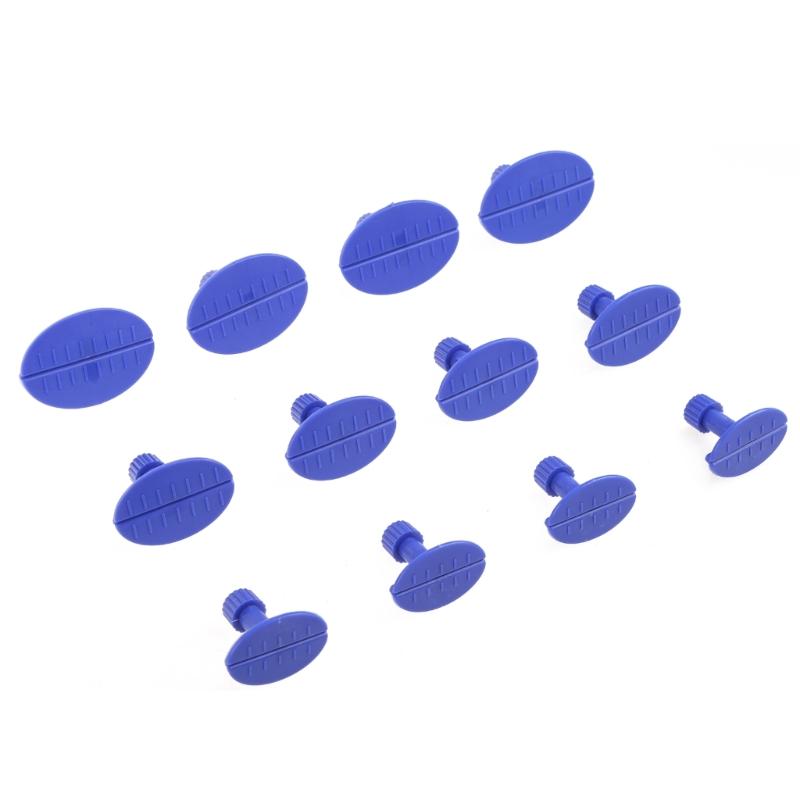 12 шт. Набор инструментов для удаления вмятин, клей, вытягивающие язычки, присоски для обслуживания, инструменты для ремонта вмятин на кузове автомобиля, индивидуальные