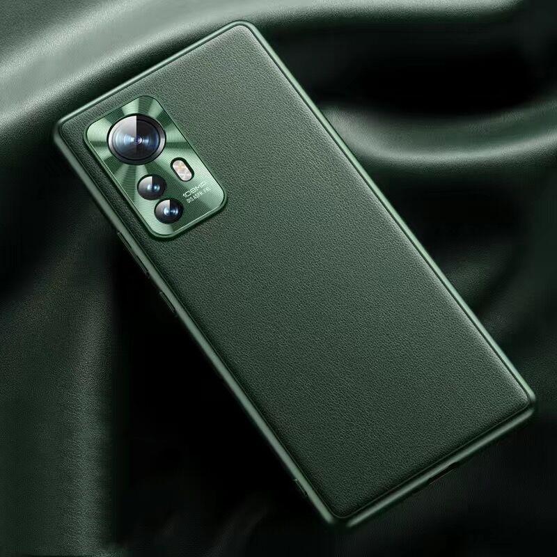 Для Xiaomi 12 Чехол Mi 12 Pro Стильный Однотонный Кожаный Чехол 12X Роскошный Мягкий ТПУ Бампер Ударопрочный Для Twelve Pr O Защита Камеры