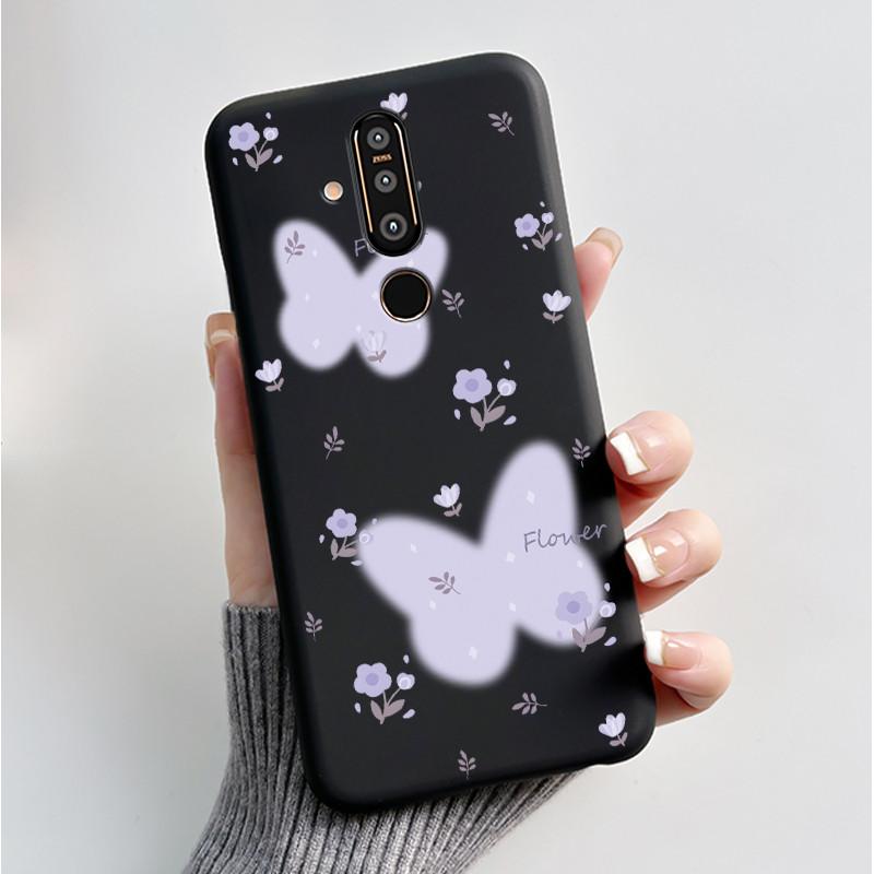 Пеналы с принтом для Nokia 8.1 plus/NOKIA X71/Nokia 8 Мягкий силиконовый чехол для Nokia 8 Sirocco Чехол Милый Цветочный Мультяшный Корпус
