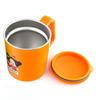 Kitchen Oil Pucca Double Stainless Steel Lid Cup, Orange, 1 Piece, 1 Piece, Popular Korean Parenting Items