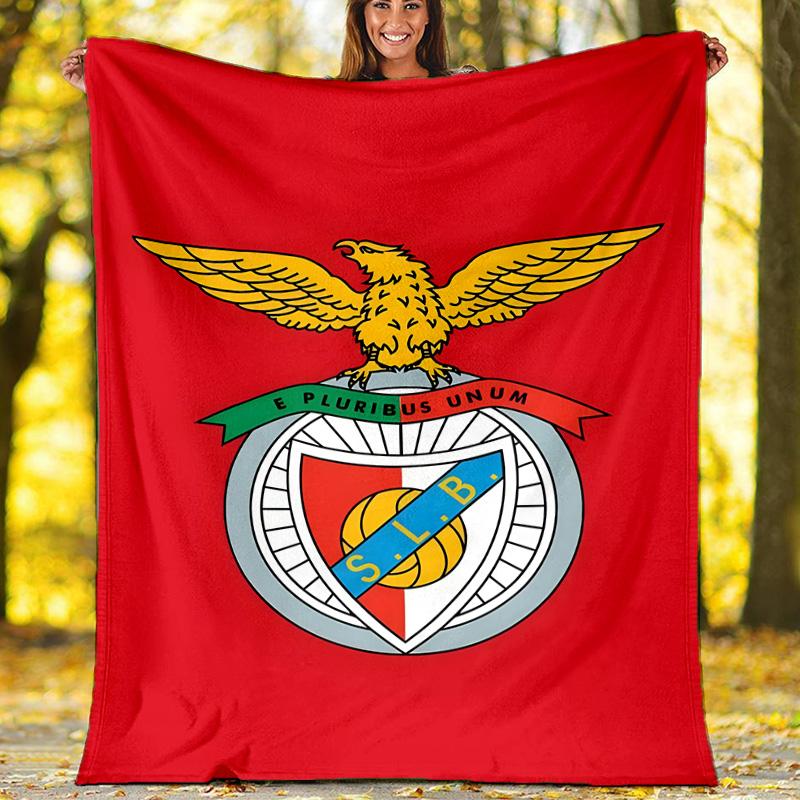 1pc B-Benfica Theme Blanket - Digital Print, Polyester, Cozy for All Seasons, Perfect for Outdoor, and Travel