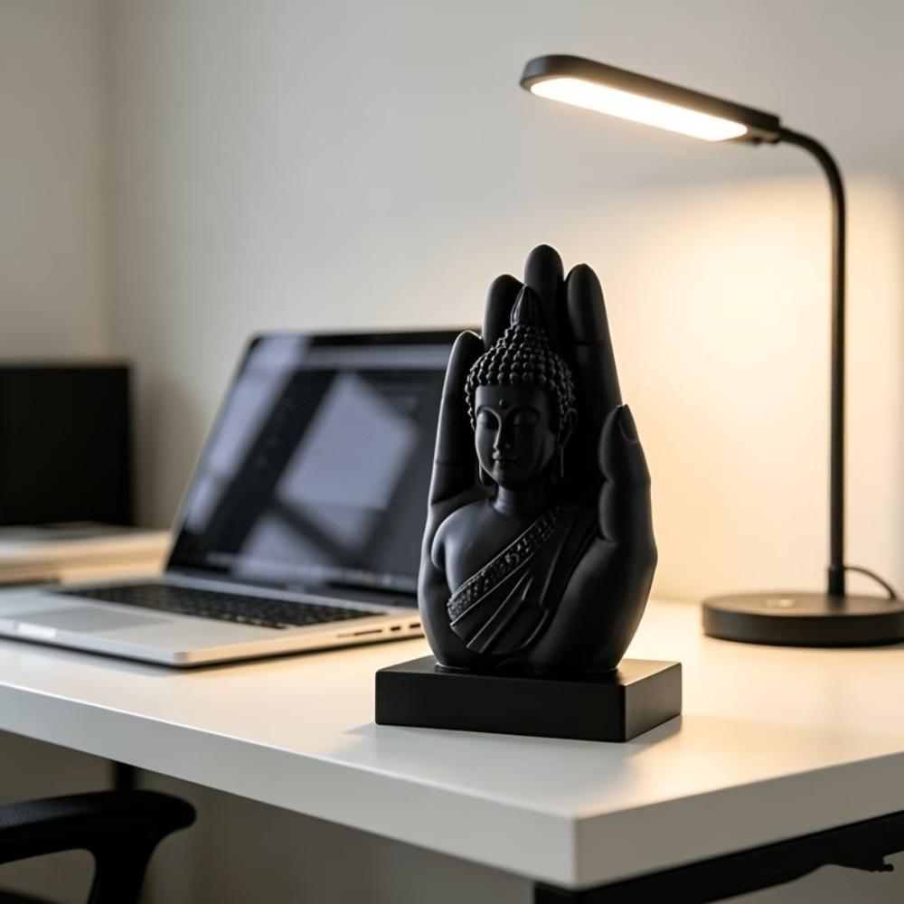 3D Printing Palm Buddha Statue Handheld Buddha Sculptures Buddha-in-Palm Statue Living Room