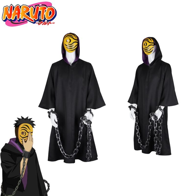 Комплект костюма Наруто Акацуки Тоби Учиха Обито для косплея и Хэллоуина
