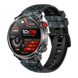 Ht45 Outdoor Sport GPS Smart Watch Sleep Tracker LED Flashlight Altimeter Barometer Compass Remote Control Magnetic Silica Gel