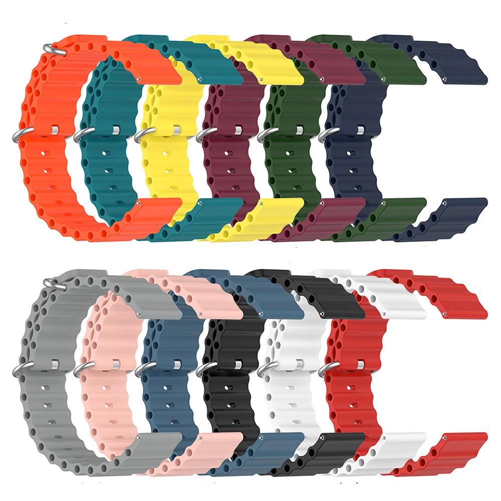 Ocean Starp 20 мм 22 мм для Samsung Galaxy Watch 3 Active 2 Gear S3, силиконовый ремешок для Huawei Watch GT 3/2, 42 мм, 46 мм