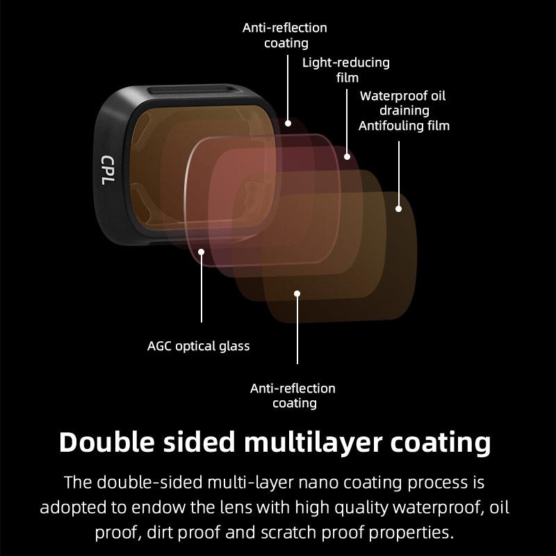 BRDRC UV CPL ND8 Lens Filters For DJI MINI 3 PRO Drone Camera Neutral Density Filter Set For DJI MINI 3 Optical Glass Accessory