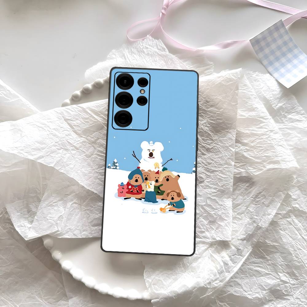 Cute Bear Quokkas Magsafe Phone Case For Samsung S 24 Fe 25 Ultra Plus 20 Lite 21 30 22 23 24 22 Ultra 5G Fundas