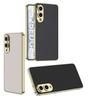 For Samsung Galaxy S25 Edge Case Electroplating TPU+PC+PU Phone Back Cover