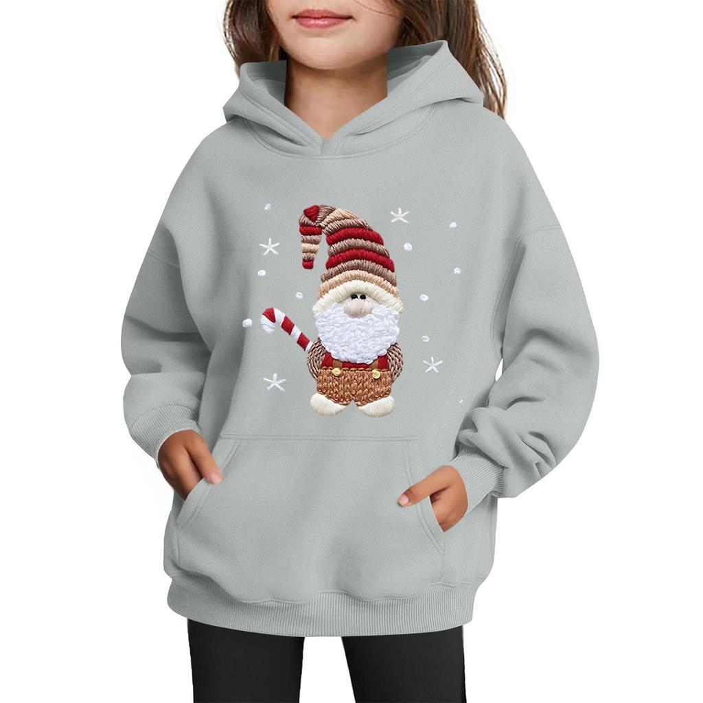 Sweatshirts For Teen Girls Hoodies Long Sleeve Drawstring Pullover Cute Printed Oversized Hoodie Christmas