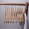 5Pcs Wood Hangers Sturdy Durable Space-Saving Clothes Hanger with Metal Hooks Closet Organizer Home Supply