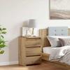 VidaXL Bedside Table Artisan Oak 40x35x62.5 Cm Engineered Wood, Bedside Furniture, Side Table, Bed Cabinet, 856524