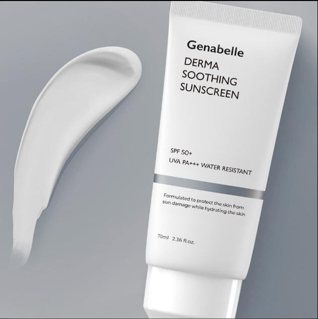 Genabelle Успокаивающий солнцезащитный крем для чувствительной кожи Derma Soothing Sunscreen SPF 50+ PA+++ 70 мл