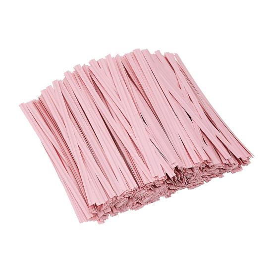 1000 шт. крафт-бумага стяжек-перевязок многоразового использования с проволочным сердечником гибкие кабельные стяжки для упаковки хлеба торта конфет праздничные сувениры