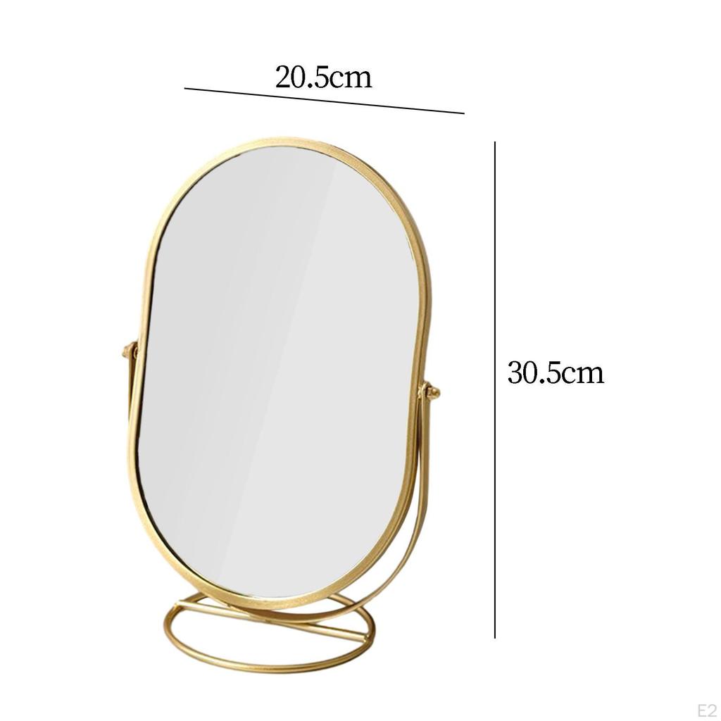 Desktop Stand Mirror Minimalist Standing Makeup for Bedroom