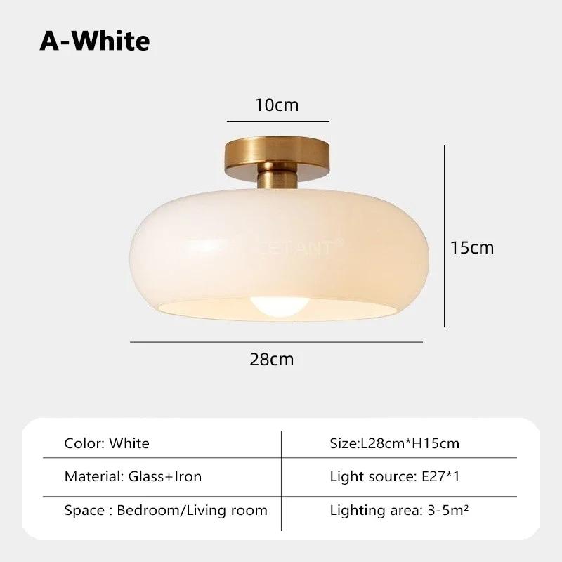 Винтажный стеклянный потолочный светильник, лампа G80 для гостиной, прихожей, спальни, холла, гардеробной, балкона, внутренние осветительные приборы