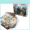 Стратегическая настольная игра Ticket To Ride: Европа с железнодорожными станциями и тоннелями